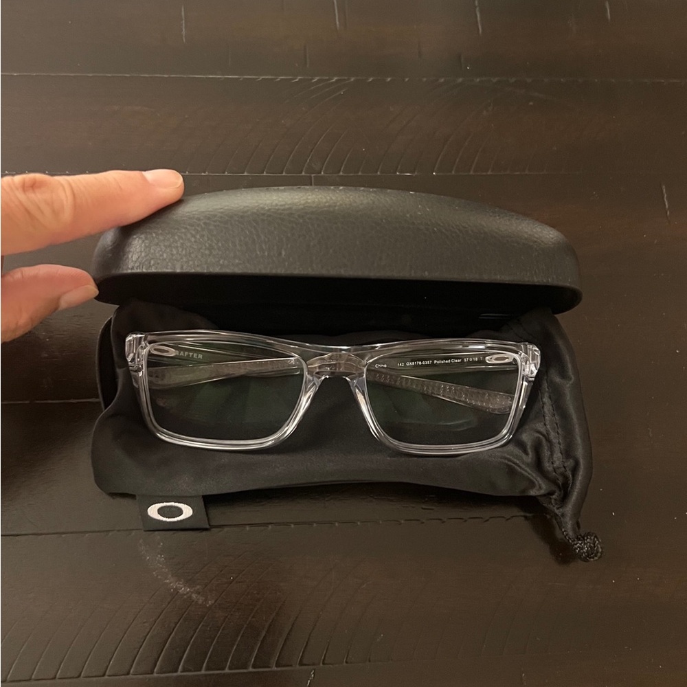 Oakley Clear Frame Glasses with Black